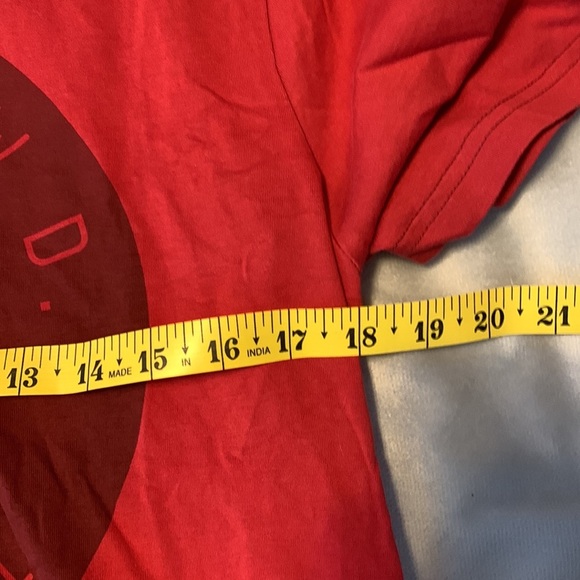 G STAR RAW red tshirt size large originals D 301 four barrel short sleeves - Picture 6 of 8